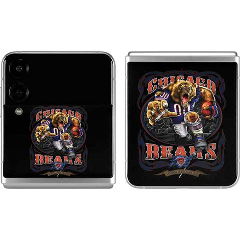 Liquid Blue NFL Chicago Bears Running Back Galaxy Z Flip4 5G Skin